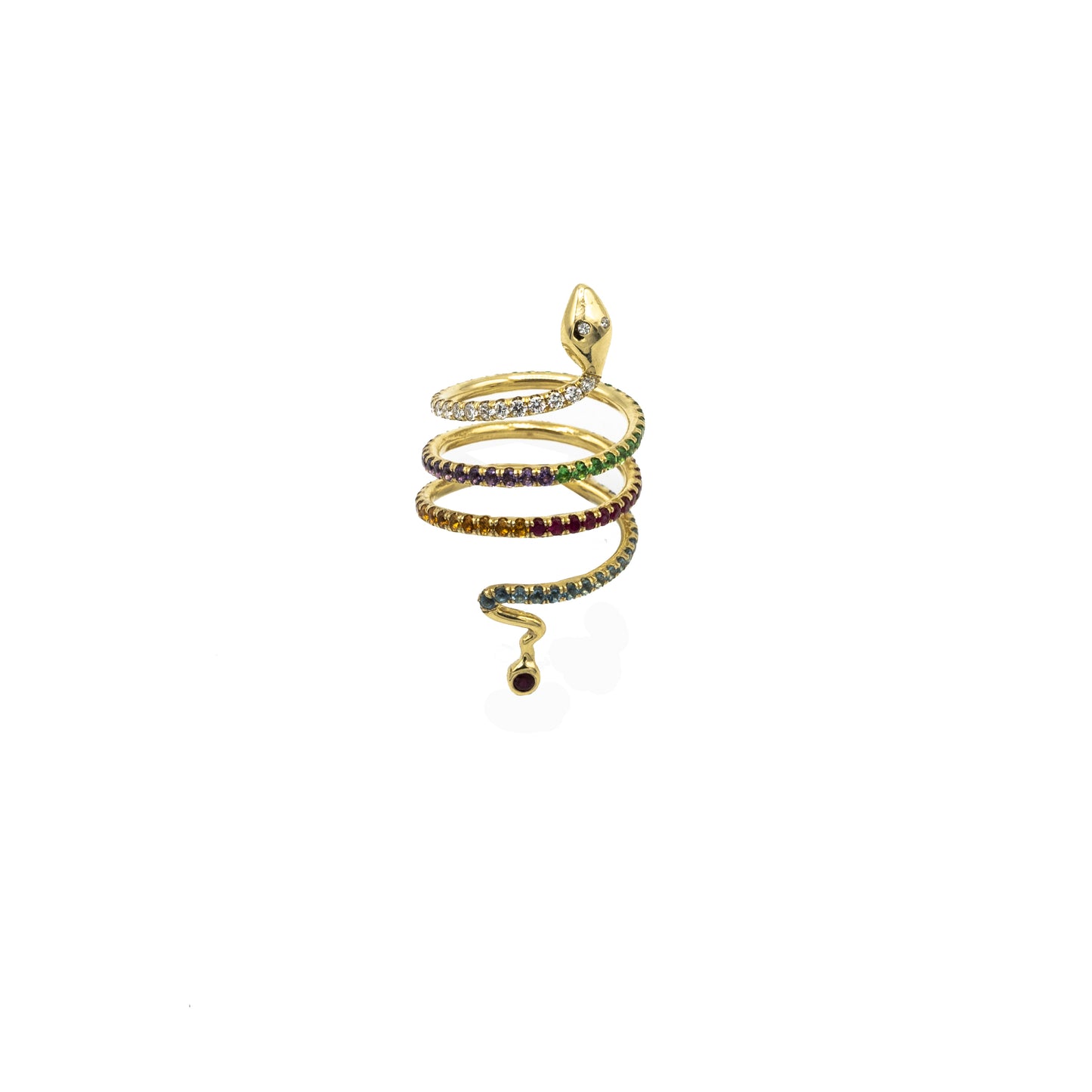 Rainbow Serpent Ring