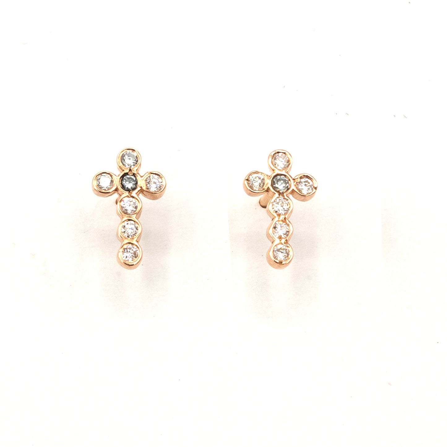 Mini Cross Earrings