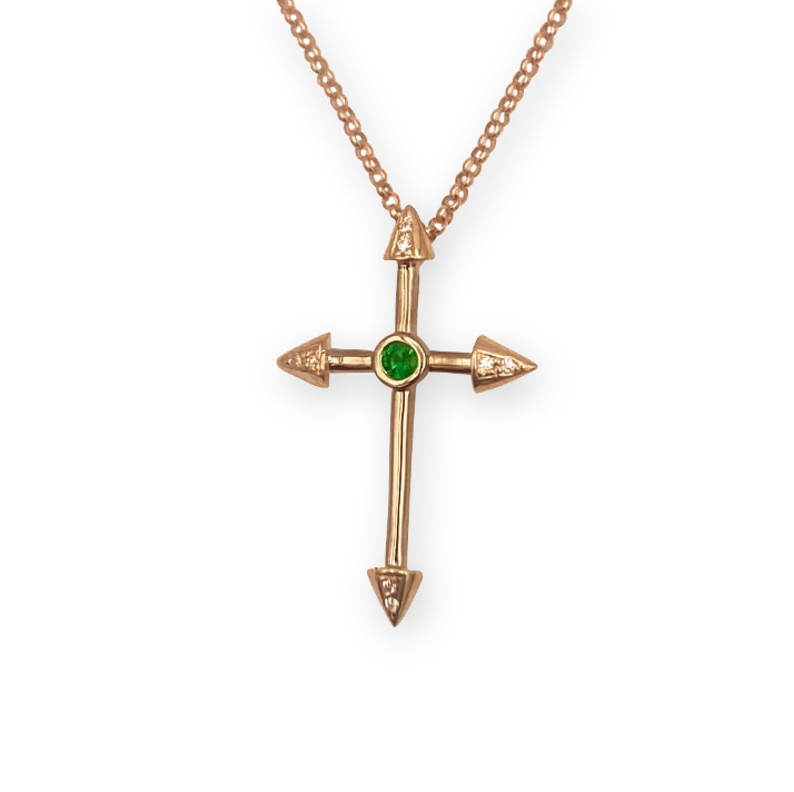 Four Directions Cross Necklace