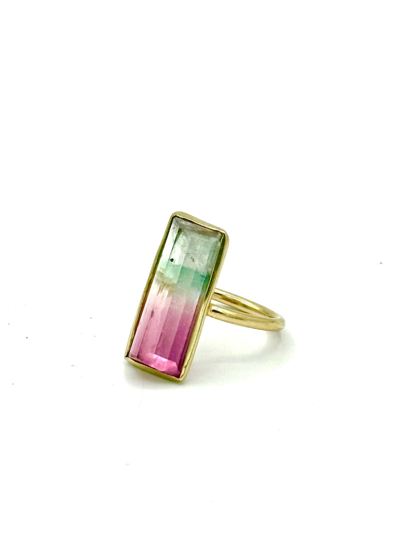 Rainbow Tourmaline Ring